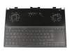 0KN1-641GE11 teclado incl. topcase original Pega DE (alemán) negro/negro con retroiluminacion