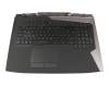 13NB0EU0M03X11 teclado incl. topcase original Asus DE (alemán) negro/negro con retroiluminacion - con altavoces -