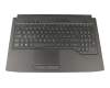 V170162AK1 GR teclado incl. topcase original Sunrex DE (alemán) negro/negro con retroiluminacion