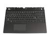 Teclado incl. topcase DE (alemán) negro/negro con retroiluminacion original para Lenovo Legion Y530-15ICH (81FV/81GT/81M7/81LB)