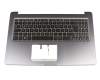 90NB0HX4-R31GE1 teclado incl. topcase original Asus DE (alemán) negro/canaso con retroiluminacion