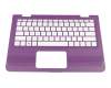 V150402BS3GR teclado incl. topcase original Sunrex DE (alemán) blanco/púrpura