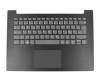 Teclado incl. topcase DE (alemán) gris/negro estriado original para Lenovo V145-14AST (81MS)