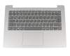 Teclado incl. topcase DE (alemán) gris/plateado original para Lenovo IdeaPad 330S-14AST (81F8)