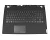 Teclado incl. topcase DE (alemán) negro/negro con retroiluminacion original para Lenovo Legion Y540-17IRH-PG0 (81T3)