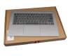 PK09000GT00 teclado incl. topcase original LCFC DE (alemán) gris/plateado con retroiluminacion