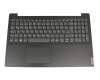 Teclado incl. topcase DE (alemán) gris/negro original para Lenovo IdeaPad S145-15IWL (81MV/81S9)