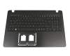 Teclado incl. topcase DE (alemán) negro/negro original para Acer Aspire F15 (F5-573)