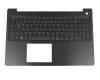 Teclado incl. topcase DE (alemán) negro/negro original para Dell Inspiron 15 (5575)