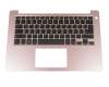 TGYNK teclado incl. topcase original Dell DE (alemán) negro/rosa