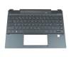 Teclado incl. topcase DE (alemán) negro/negro con retroiluminacion original para HP Spectre x360 13-ap0000