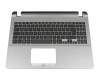 Teclado incl. topcase DE (alemán) negro/canaso original para Asus VivoBook 15 R507UF