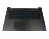 SN20T04695 teclado incl. topcase original Lenovo DE (alemán) negro/azul/plateado con retroiluminacion