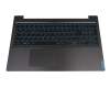 5CB0U42748 teclado incl. topcase original Lenovo DE (alemán) negro/azul/negro con retroiluminacion