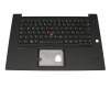 5M10W78879 teclado incl. topcase original Lenovo DE (alemán) negro/negro con retroiluminacion y mouse stick