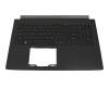 03100017KC01 teclado incl. topcase original Acer US (Inglés) negro/negro con retroiluminacion