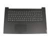 Teclado incl. topcase DE (alemán) gris/negro original para Lenovo IdeaPad L340-17IWL (81M0)