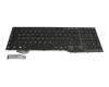 S26391-F2336-B221 teclado original Fujitsu DE (alemán) negro/negro con retroiluminacion