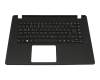 Teclado incl. topcase DE (alemán) negro/negro original para Acer Aspire ES1-520