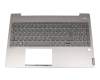 Teclado incl. topcase DE (alemán) gris/plateado con retroiluminacion original para Lenovo IdeaPad S540-15IWL (81SW)