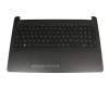 Teclado incl. topcase FR (francés) negro/negro original para HP 15-bs100