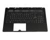 Teclado incl. topcase DE (alemán) negro/negro con retroiluminacion original para MSI GS63VR 6RF Ghost Pro (MS-16K2)