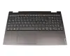 5CB0U43800 teclado incl. topcase original Lenovo DE (alemán) gris/canaso con retroiluminacion