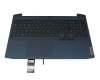 SN20X22278 teclado incl. topcase original Lenovo DE (alemán) negro/azul con retroiluminacion