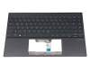 SG-A3930-2DA teclado incl. topcase original Asus DE (alemán) negro/negro con retroiluminacion