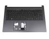 Teclado incl. topcase DE (alemán) negro/negro original para Acer Aspire 5 (A515-55)