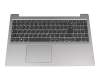 Teclado incl. topcase DE (alemán) gris/plateado original para Lenovo IdeaPad S145-15IGM (81WT)