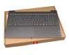5CB1A24895 teclado incl. topcase original Lenovo DE (alemán) gris/canaso con retroiluminacion