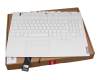 5CB1C74876 teclado incl. topcase original Lenovo DE (alemán) blanco/blanco con retroiluminacion