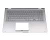 90NB0LK1-R31GE0 teclado incl. topcase original Asus DE (alemán) plateado/plateado con retroiluminacion