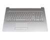 M01205-041 teclado incl. topcase original HP DE (alemán) plateado/plateado