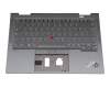 5M11C40999 teclado incl. topcase original Lenovo DE (alemán) gris/canaso con retroiluminacion y mouse stick