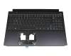 6B.QAUN2.014 teclado incl. topcase original Acer DE (alemán) negro/negro con retroiluminacion (Cable de conexión de 16 mm)
