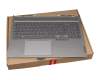 Teclado incl. topcase DE (alemán) gris/canaso con retroiluminacion original para Lenovo ThinkBook 16p G2 ACH (20YM)