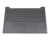 5CB0Z20937 teclado incl. topcase original Lenovo DE (alemán) gris/canaso