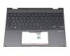 90NB0QT1-R30GE0 teclado incl. topcase original Asus DE (alemán) negro/negro con retroiluminacion