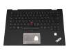 Teclado incl. topcase DE (alemán) negro/negro con retroiluminacion y mouse stick original para Lenovo ThinkPad X1 Yoga 2nd Gen (20JD0051GE)