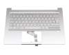 6B.A0MN2.014 teclado incl. topcase original Acer DE (alemán) plateado/plateado con retroiluminacion