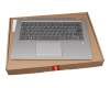 5CB0R08780 teclado incl. topcase original Lenovo CH (suiza) gris/plateado con retroiluminacion