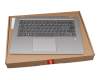 Teclado incl. topcase CH (suiza) gris/plateado con retroiluminacion original para Lenovo Flex 6-14IKB (81EM)