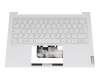 Teclado incl. topcase DE (alemán) blanco/blanco con retroiluminacion original para Lenovo Yoga Slim 7 Carbon-13ITL5 (82EV)