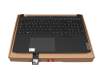 5CB1D66724 teclado incl. topcase original Lenovo DE (alemán) negro/negro con retroiluminacion