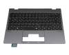 40083862 teclado incl. topcase original Medion DE (alemán) negro/canaso con retroiluminacion