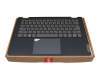 5CB1C92783 teclado incl. topcase original Lenovo US (Inglés) gris/azul con retroiluminacion