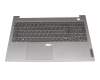 Teclado incl. topcase DE (alemán) plateado/canaso con retroiluminacion original para Lenovo ThinkBook 15 G3 ACL (21A4)