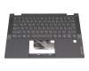 Teclado incl. topcase DE (alemán) gris/canaso original para Lenovo IdeaPad Flex 5-14ITL05 (82HS)